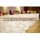 satin ruffled table skirting for wedding